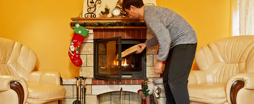 Rusted Metal Fireplace Restoration in Oakdale, Minnesota