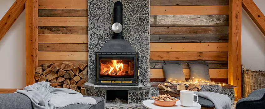 Thelin Hearth Products Direct Vent Gas Stove Fireplace Inspection in Oakdale, Minnesota